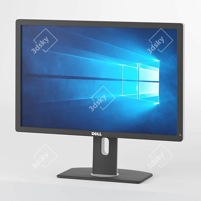 Dell 3D Monitor with Vray Materials 3D model image 1