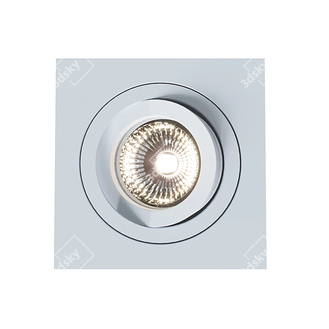 BASICO GU10 Downlight: Modern LED Luminaire 3D model image 1