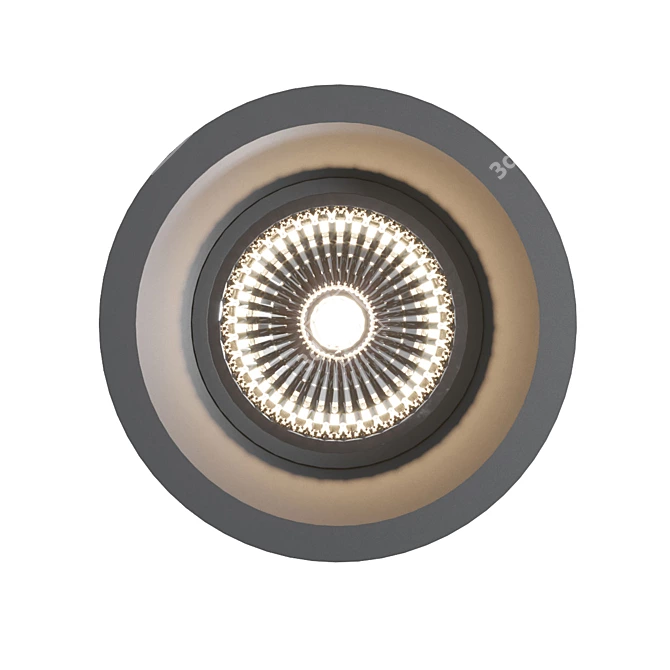 Comfort GU10 LED Downlight - Technical Elegance 3D model image 2