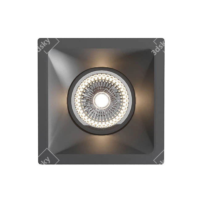 Comfort GU10 Downlight: Technical Elegance 3D model image 1