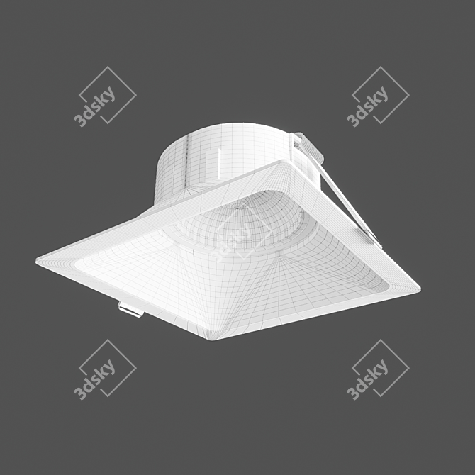 Comfort GU10 Downlight: Technical Elegance 3D model image 3