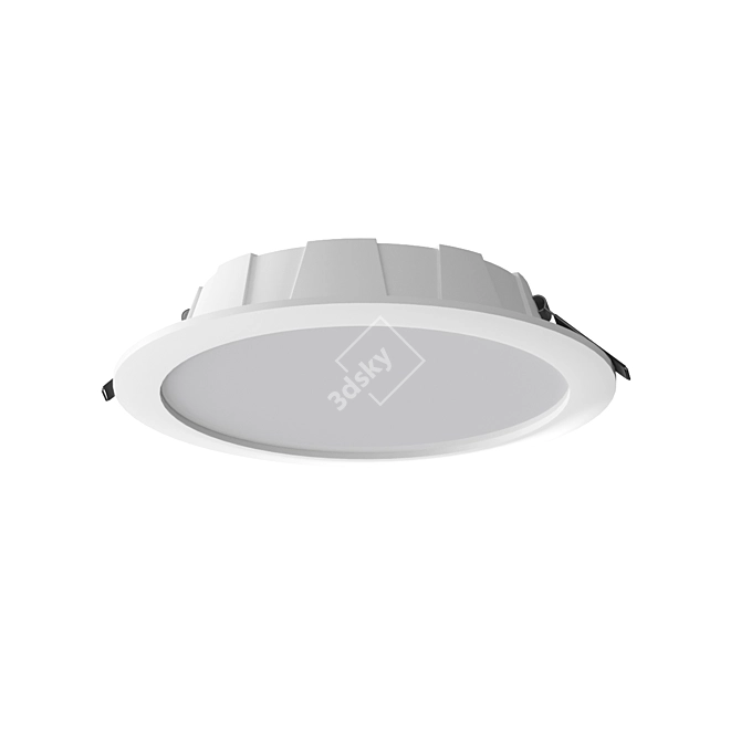 GRACIOSA Recessed Luminaire: Modern LED 15.3W, 1100Lm 3D model image 1