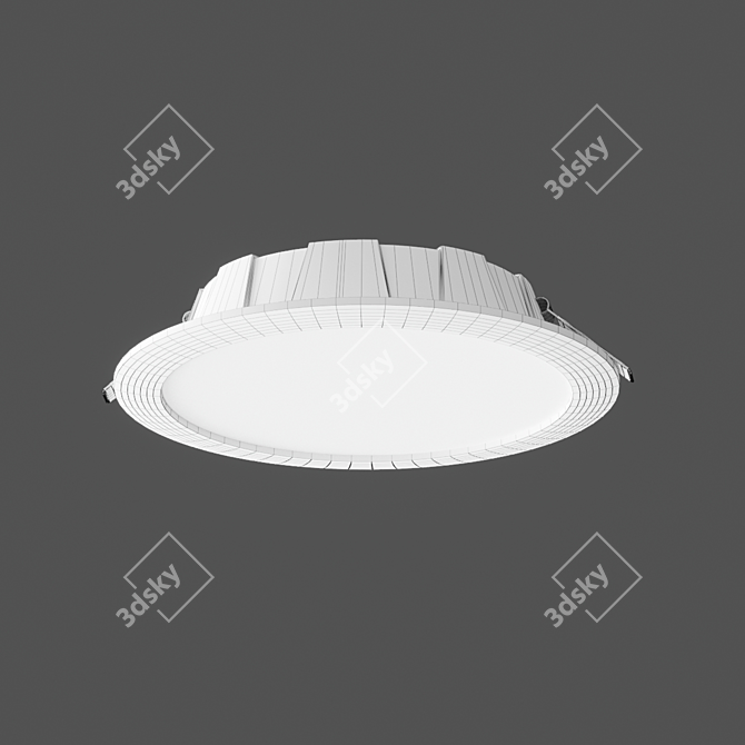 GRACIOSA Recessed Luminaire: Modern LED 15.3W, 1100Lm 3D model image 3