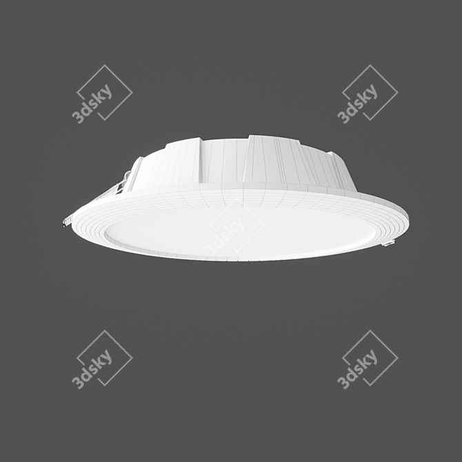 Mantra Graciosa Recessed Luminaire - Sleek & Luminous 3D model image 3