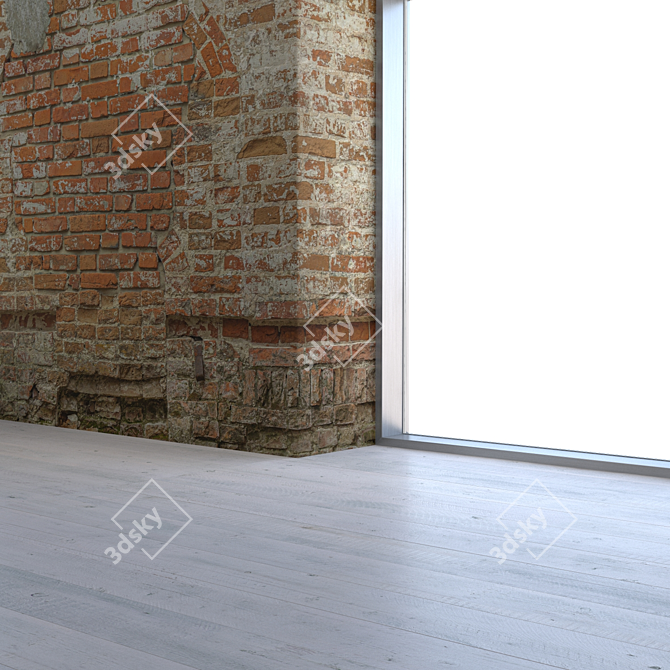 Title: Seamless Brick Wall Texture 3D model image 3