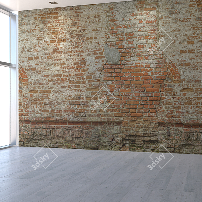 Title: Seamless Brick Wall Texture 3D model image 5