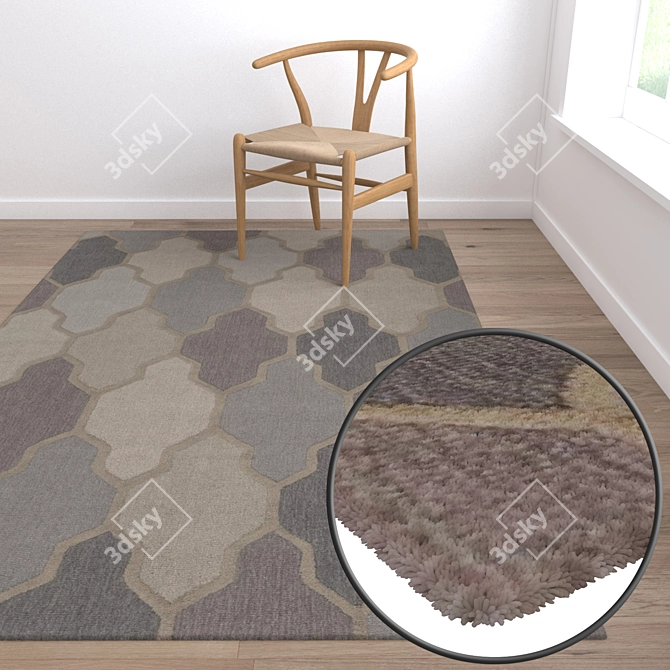 High-Quality Carpet Set 3D model image 5