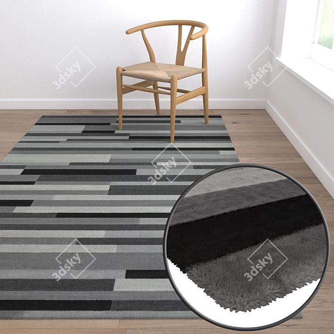 Luxury Carpet Set: High-Quality Textures 3D model image 5