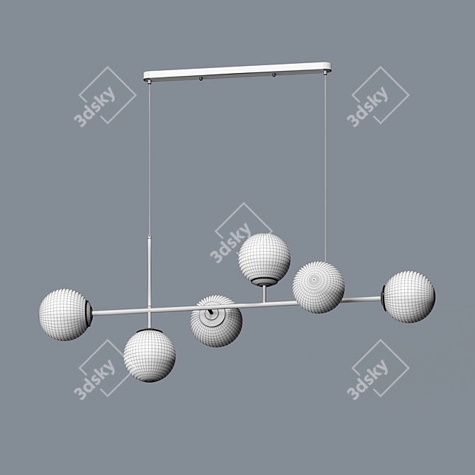 Brilliancy Chandelier: Elegant Lighting Statement 3D model image 2