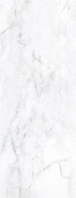 Elegant Carrara White Wall Tiles 3D model image 4