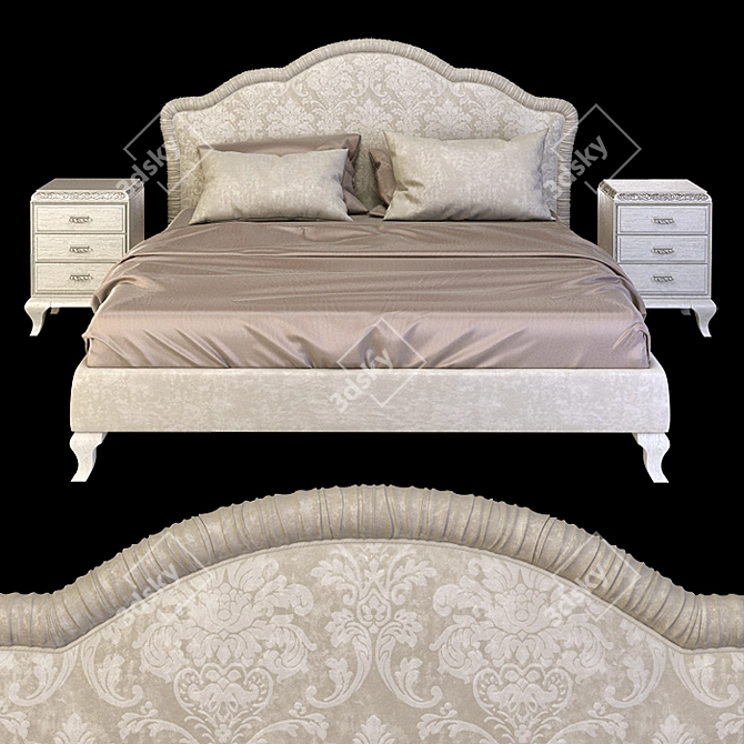 Elegant Giorgiocasa Casa Bella Bed 3D model image 1