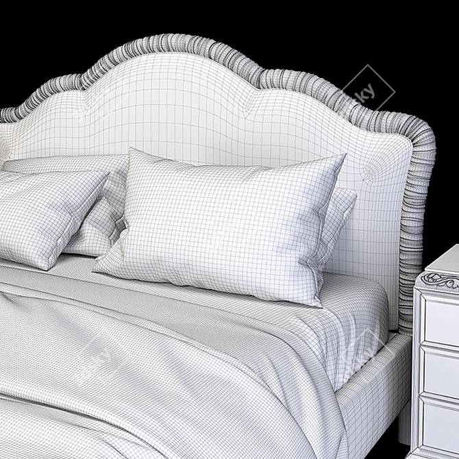 Elegant Giorgiocasa Casa Bella Bed 3D model image 4