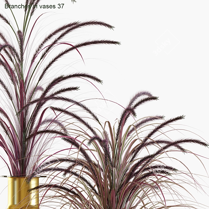 Elegant Grass Vase: Versatile Beauty 3D model image 2