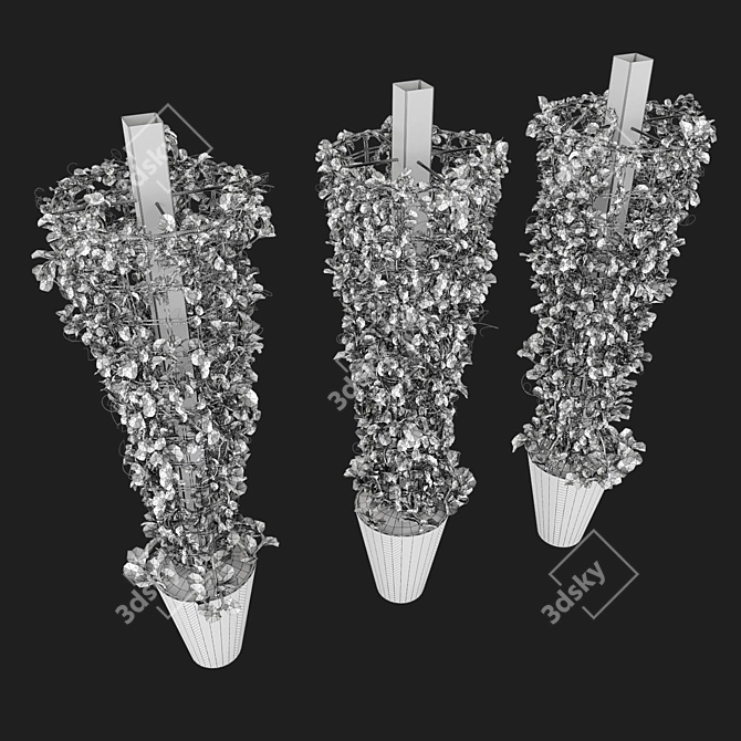 Corona Metal Column: Versatile Creeping Plant 3D model image 4