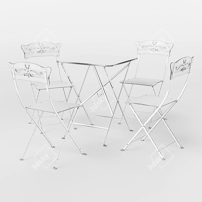 Fermob Outdoor Furniture Set 3D model image 5