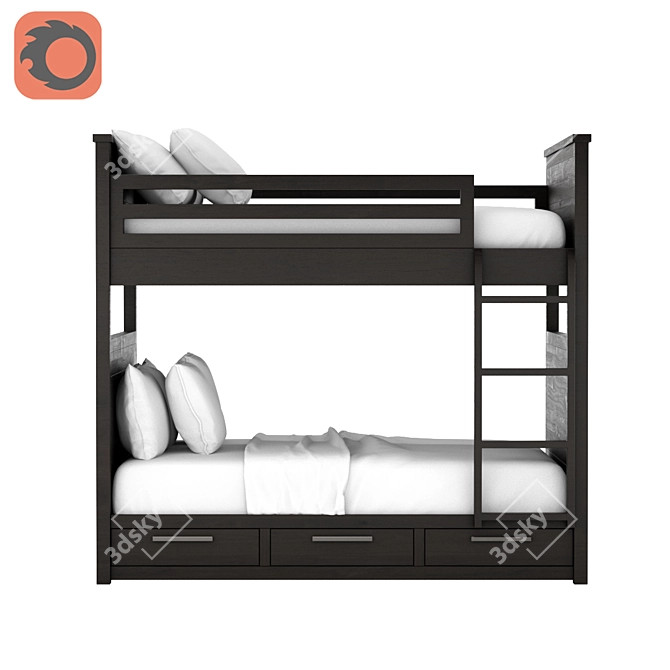 Restoration Hardware | Vaughn Bunk Bed 3D model image 2