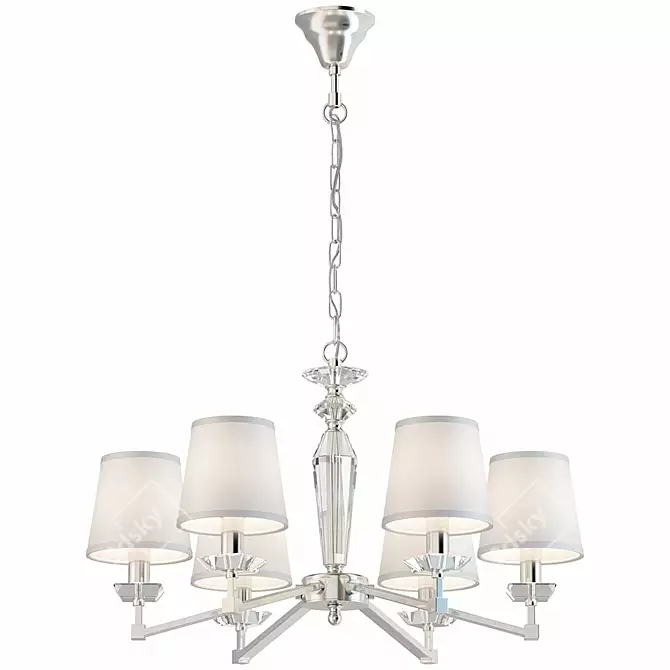 Neoclassic Chandelier: Beira Maytoni, Nickel Finish 3D model image 1