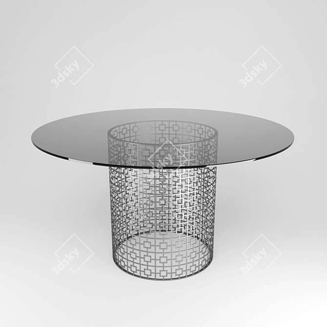 Nixon Dining Table by Jonathan Adler 3D model image 1