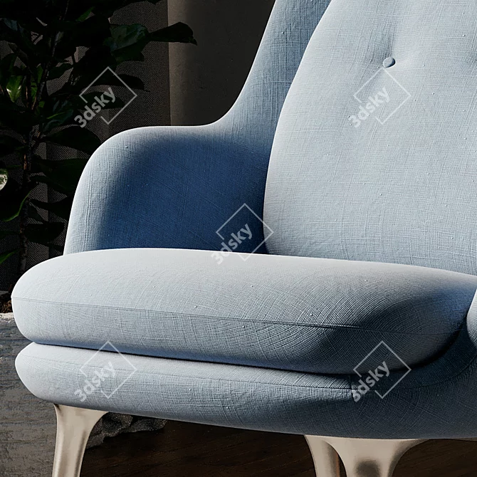 FRI JH4DS Lounge Chair by Fritz Hansen 3D model image 5