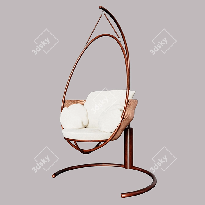 Title: Versatile Swing Chair with Stable Base 3D model image 3