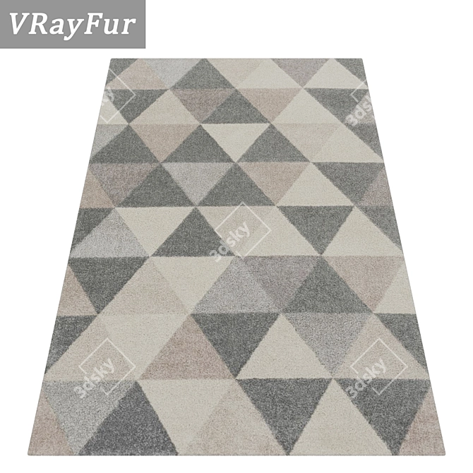 High-Quality Carpets Set 3D model image 2