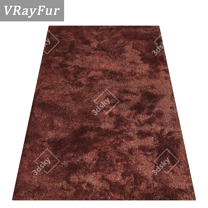 Luxury Carpet Set: High-Quality Textures for Close and Distant Perspectives 3D model image 2