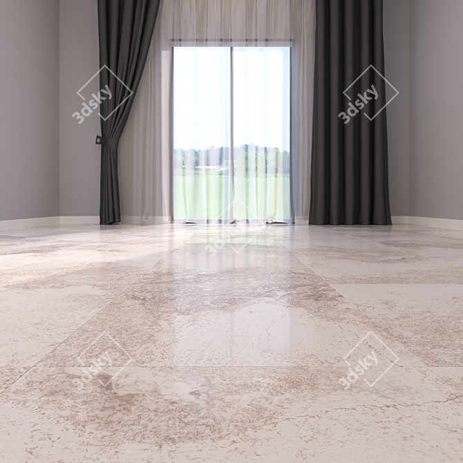 Elegant Bizantino Ivory Marble 3D model image 2