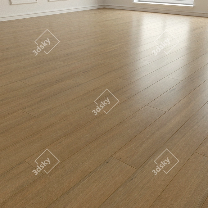 Natural Wood Parquet Laminate 3D model image 2