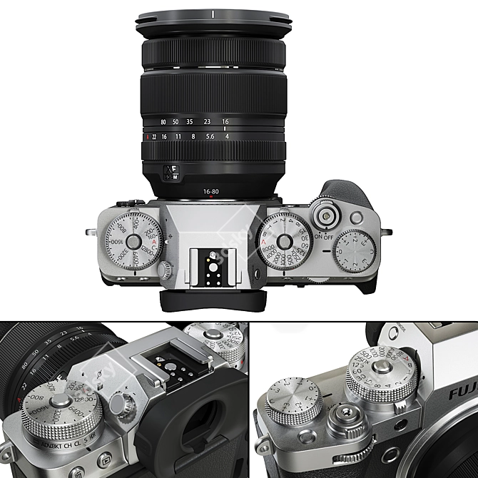 FujiFilm X-T4 Mirrorless Camera 3D model image 4