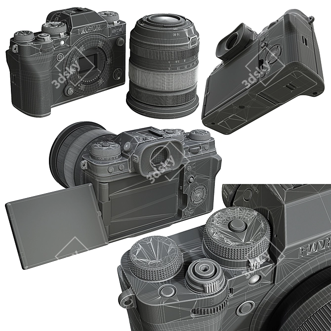 FujiFilm X-T4 Mirrorless Camera 3D model image 5