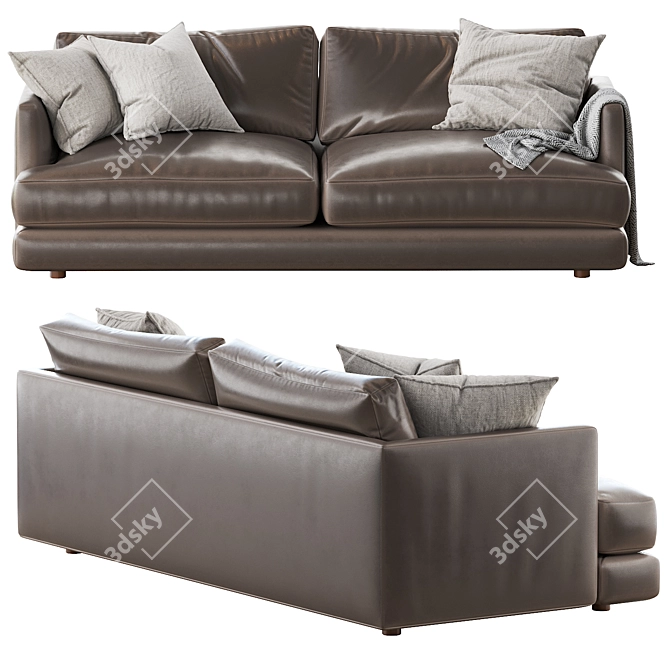 Haven 84" Sofa: Stylish, Comfortable 3D model image 2