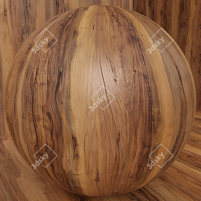 Seamless Wood Box Set 3D model image 3