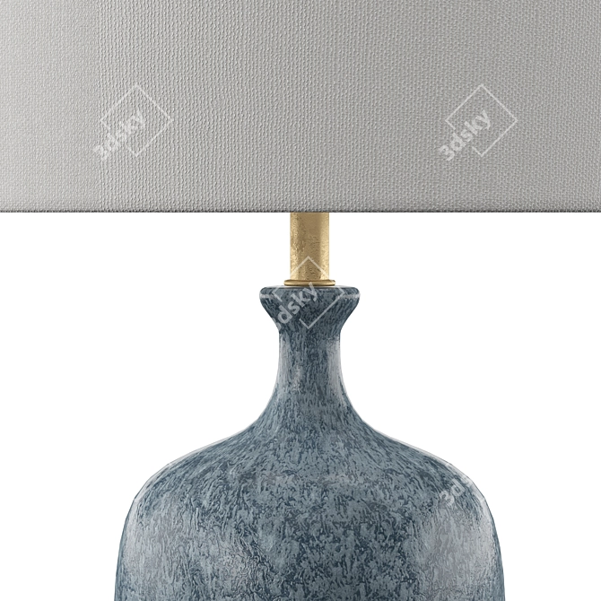 Culloden Table Lamp: Elegant Blue Lagoon Illuminate 3D model image 3