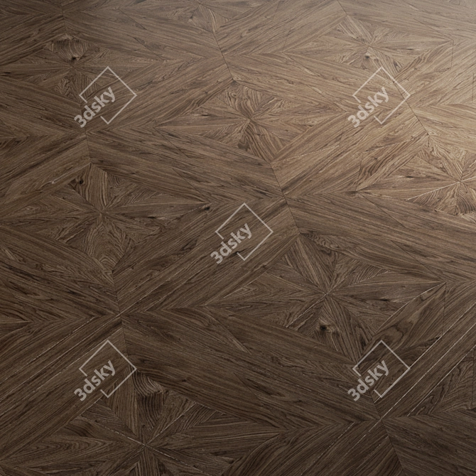 Menshikov Palace Parquet | Anthracite Brown 3D model image 3