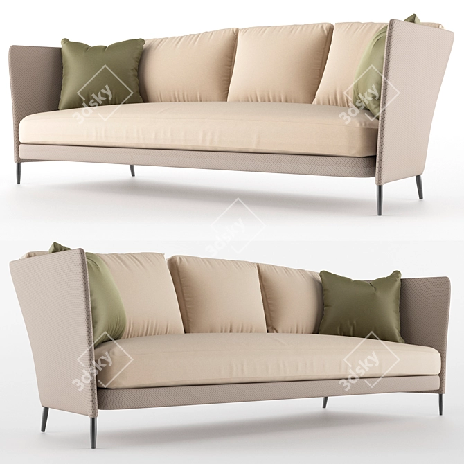 Elegant Käbu Sofa: Modern Design 3D model image 2