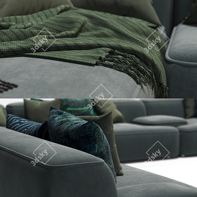Lema Cloud Sofa: Luxurious Comfort 3D model image 2