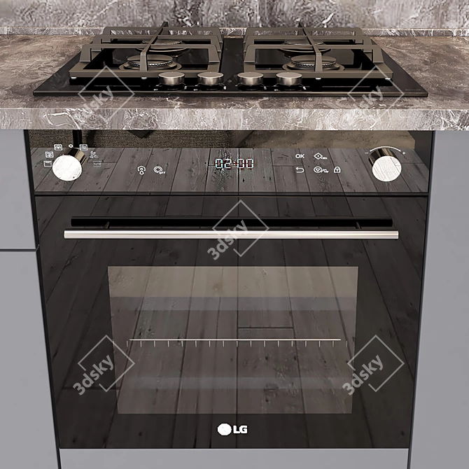 Kitchen 03: Unwrap, Version 2015 3D model image 5