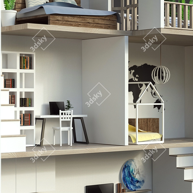 Fantasy Dream Doll House 3D model image 3