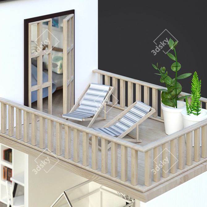 Fantasy Dream Doll House 3D model image 5