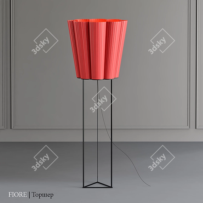 FIORE 2013: Elegant Indirect Light Floor Lamp 3D model image 1