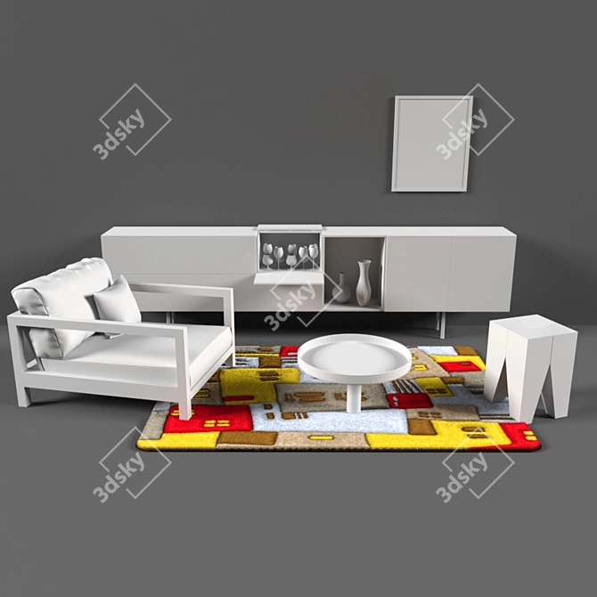 Vector Art Wall Decor 3D model image 4