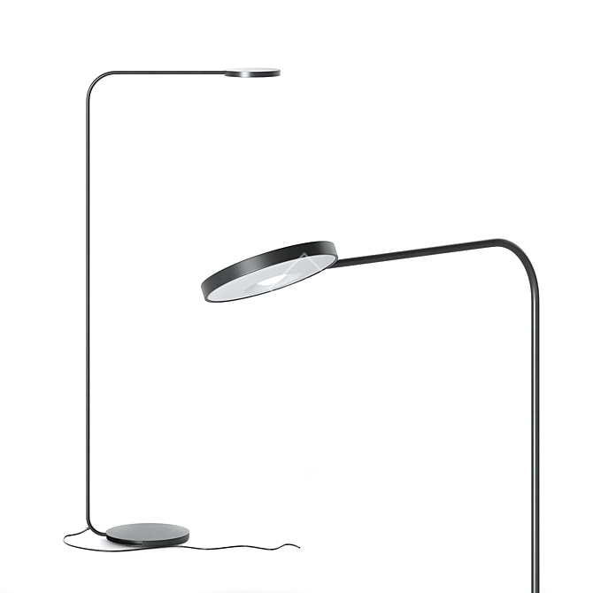 Modern LED Floor Lamp by IKEA 3D model image 4