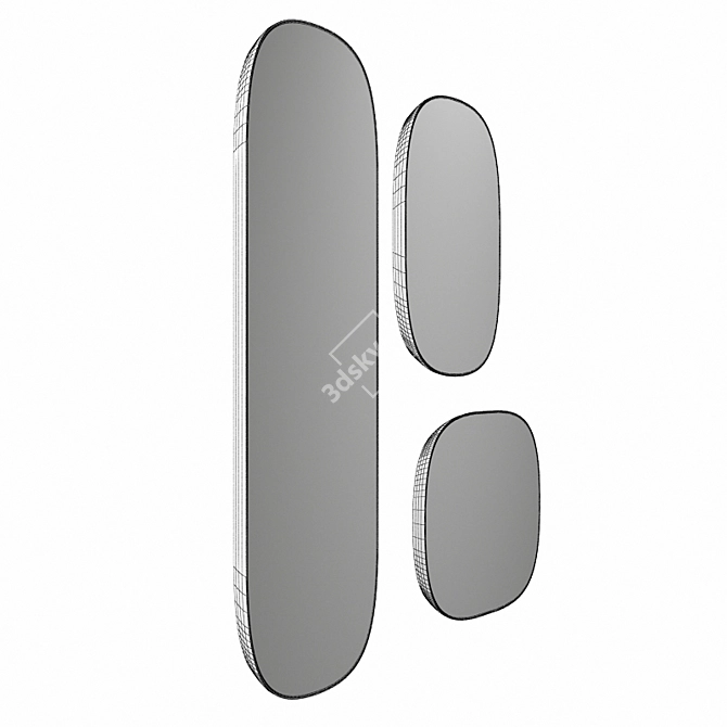 Modern Muuto Framed Mirrors 3D model image 4