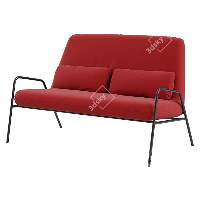 NOLA: Compact Contemporary Sofa 3D model image 1