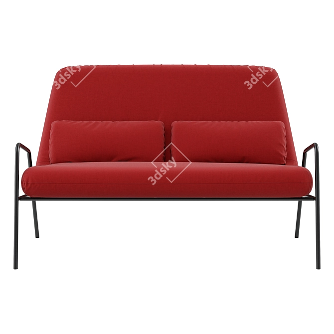 NOLA: Compact Contemporary Sofa 3D model image 2