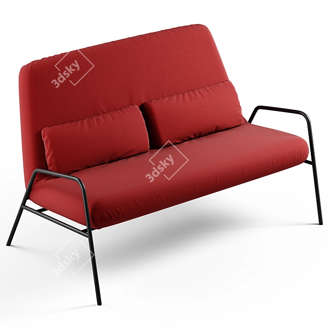 NOLA: Compact Contemporary Sofa 3D model image 4