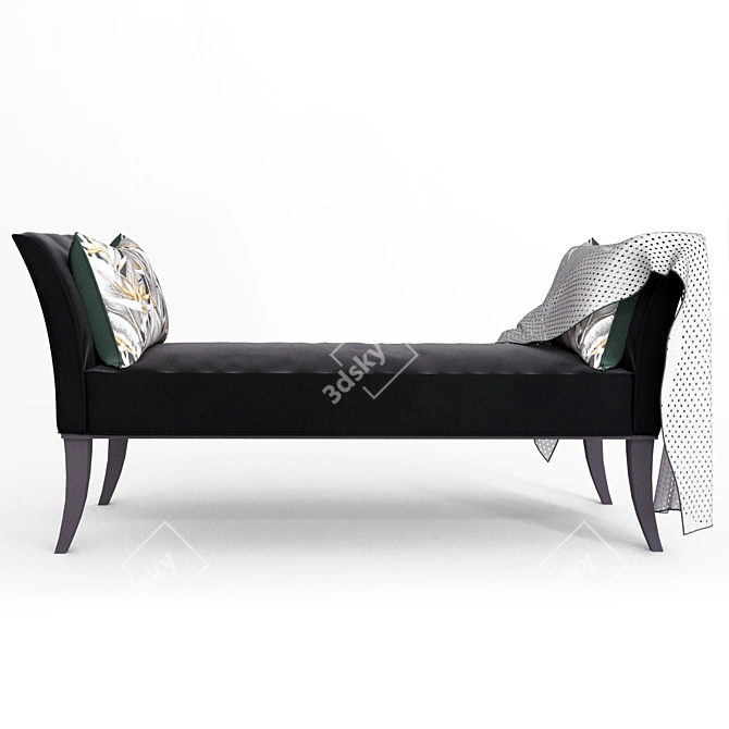 Goya Modern Bench - Stylish Seating for Any Space! 3D model image 4