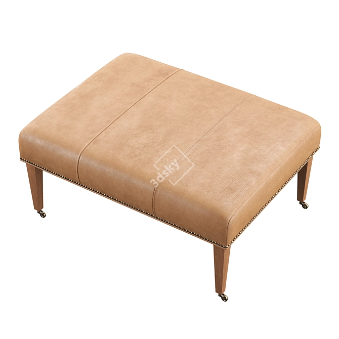 Elegant Butterscotch Ottoman: Must-Have for Every Cocktail Lover 3D model image 2