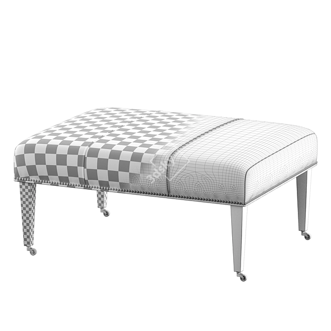 Elegant Butterscotch Ottoman: Must-Have for Every Cocktail Lover 3D model image 3