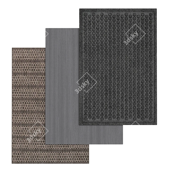 High-Quality Carpet Set 743 3D model image 1